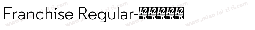 Franchise Regular字体转换